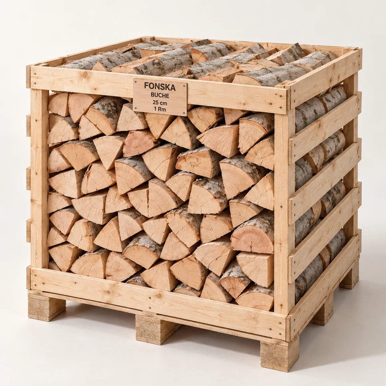 FONSKA Kaminholz Buche · 25 cm · 1 Rm