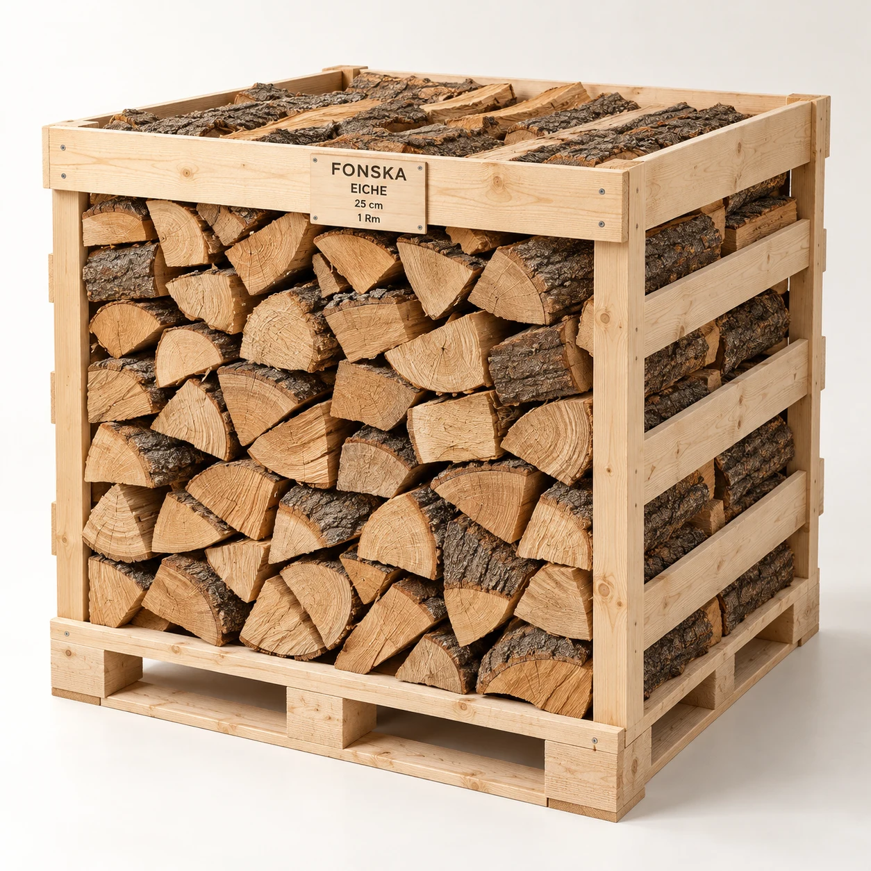 FONSKA Kaminholz Eiche · 25 cm · 1 Rm — Produktabbildung einer Verkaufseinheit