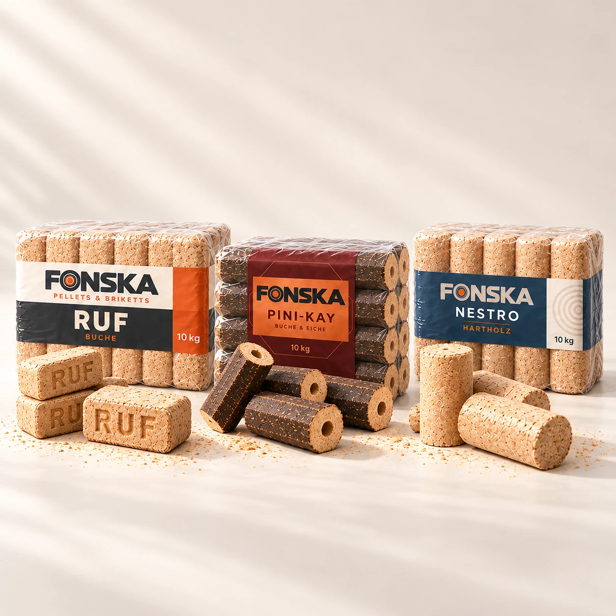 FONSKA Brikett Mix · 1.000 kg – Produktvisualisierung