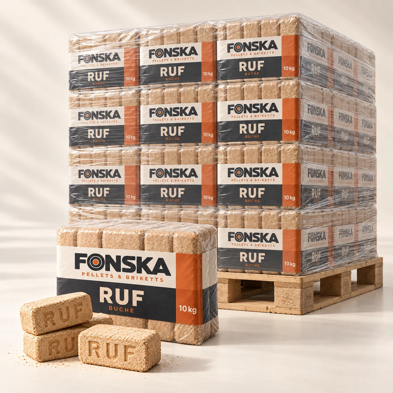 FONSKA RUF Holzbriketts · 1.000 kg